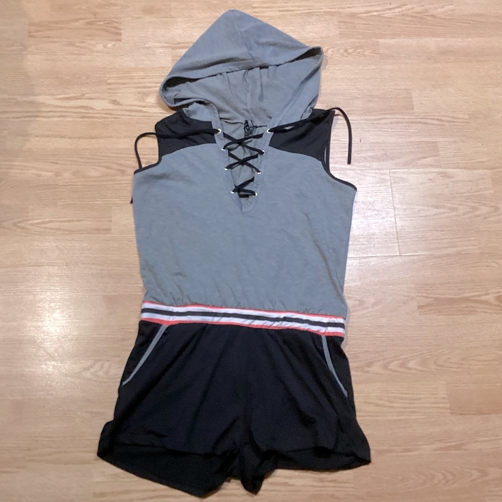 Women's street blues romper